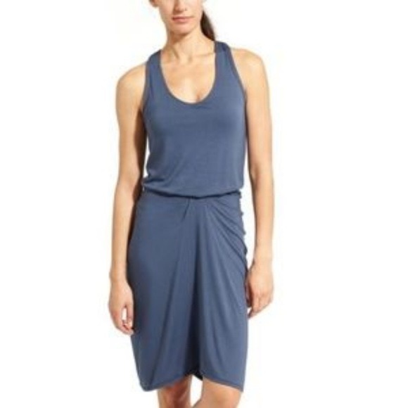 Athleta Blue Daytrip Tank Dress Racerback Small